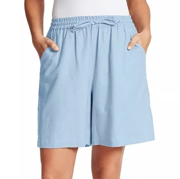 Gloria Vanderbilt Sport Gisella Ladies' Linen Blend Short Size S - Picture 2 of 15